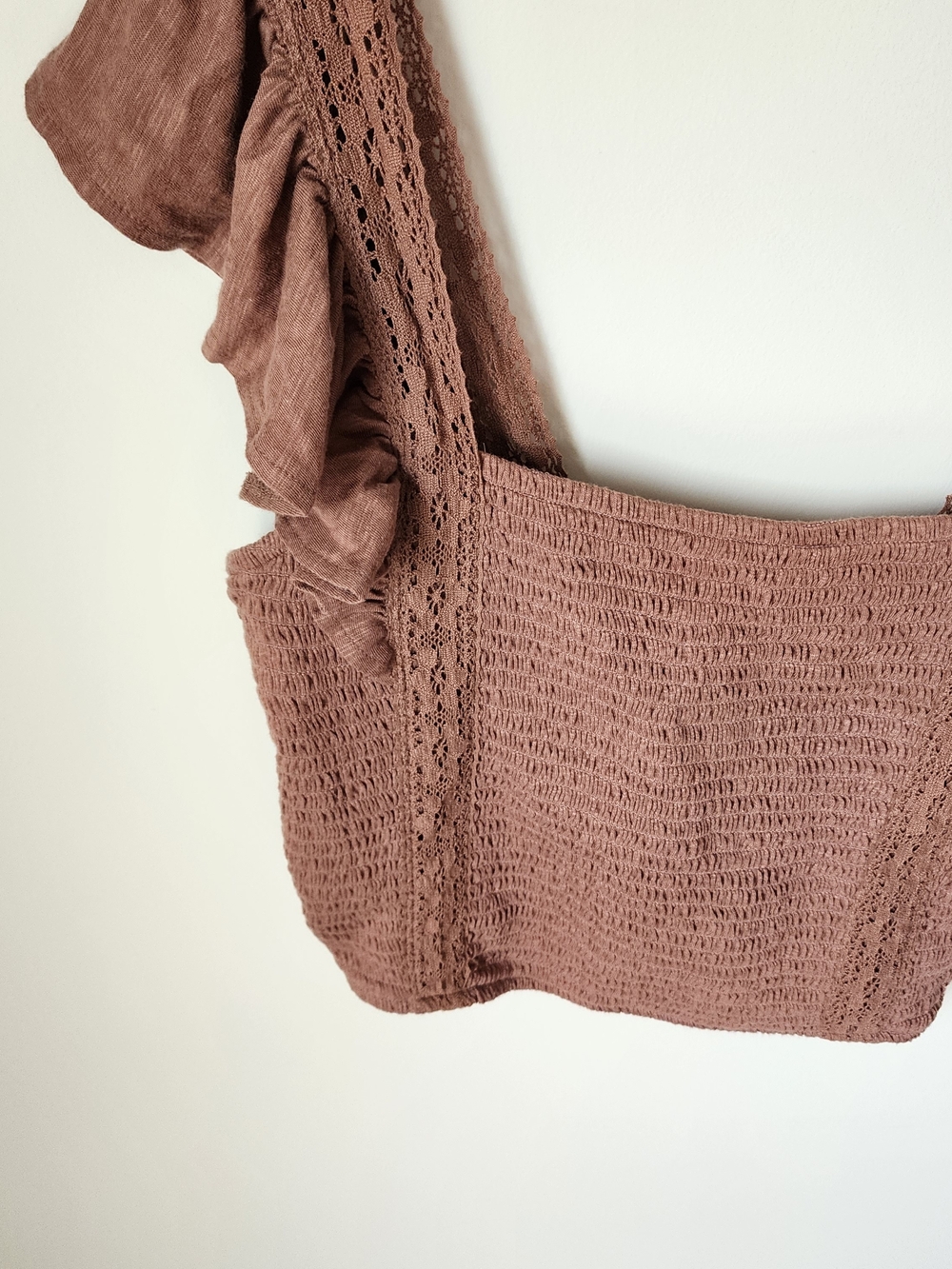 Smocked Ruffle Strap Top - Picture 3 of 13